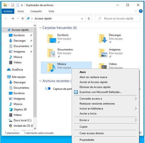 20. Compartir carpetas en red en Windows 10
