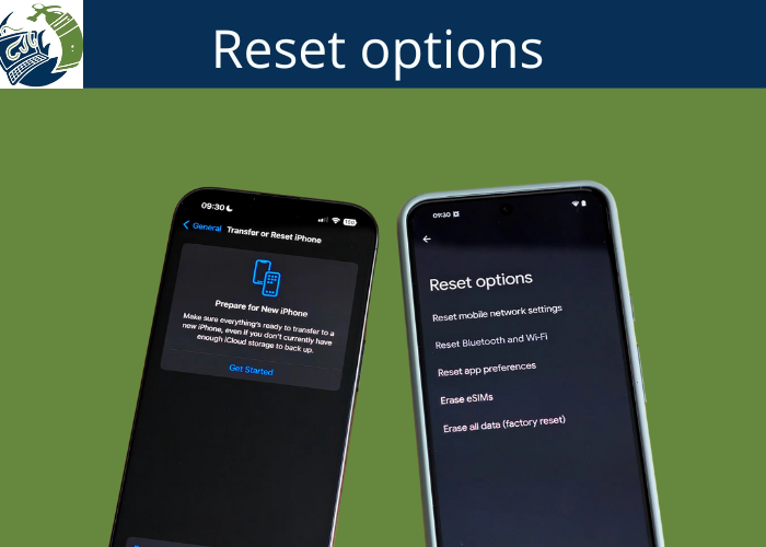 Reset options
