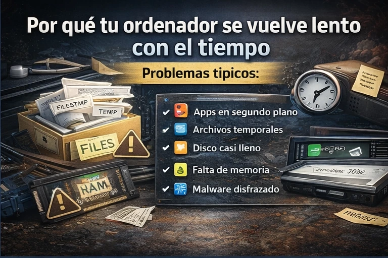 causas que ralentizan el ordenador