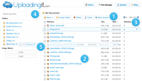Uploadingit – Servicio de disco duro virtual gratuito