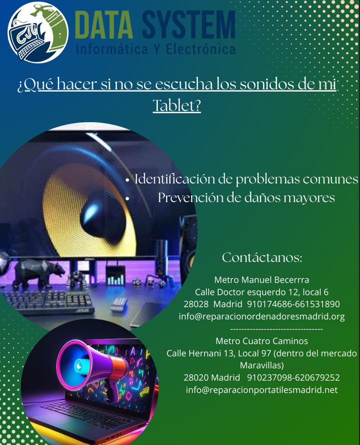 q hacer si no se escucha los sonidos de tablet