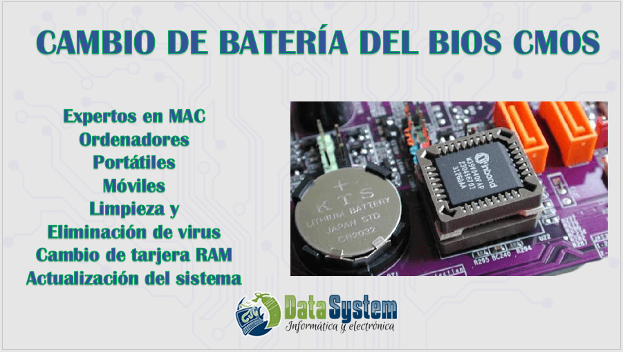CAMBIO DE BATERÍA DEL BIOS CMOS