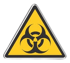 Imagen representando virus. imagen de biohazard