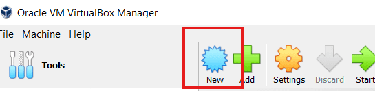 VirtualBox New