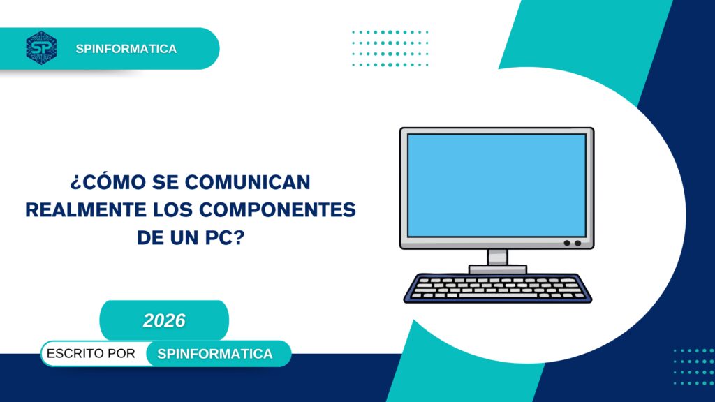 cómo se comunican los componentes de un PC en un sistema informático