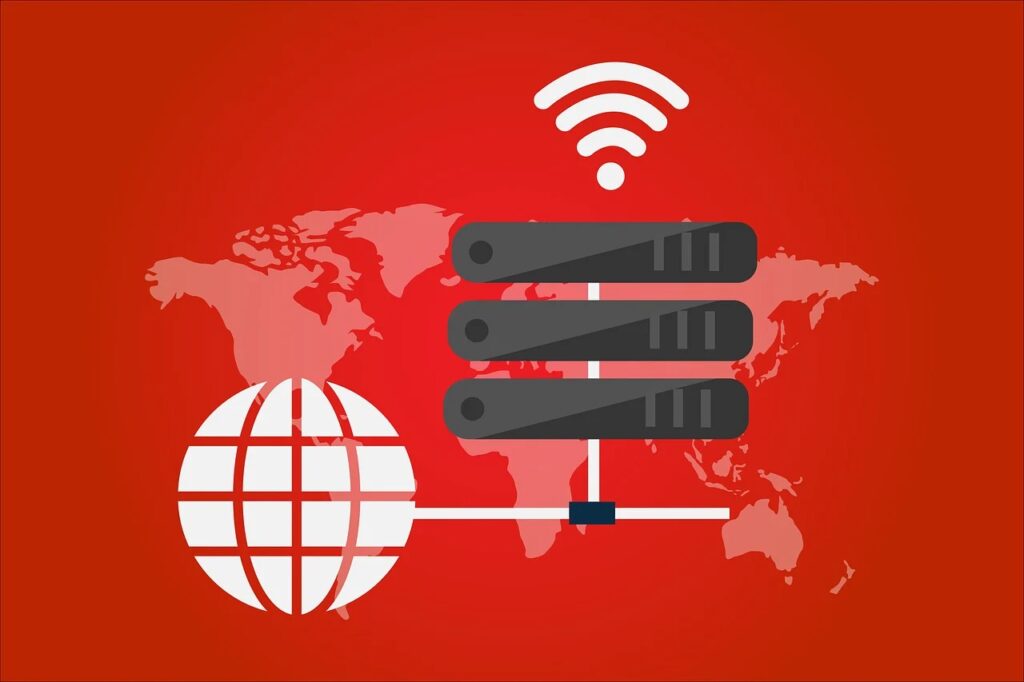 Imagen representante del ping e internet en el mundo