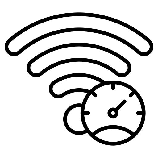 Imagen de un icono representativo de la latencia de wifi