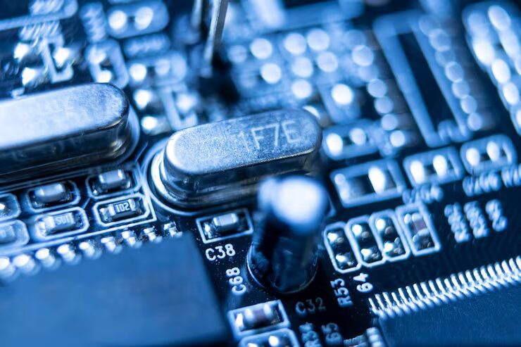 Imagen de un componente en la placa al que se le hace overclocking
