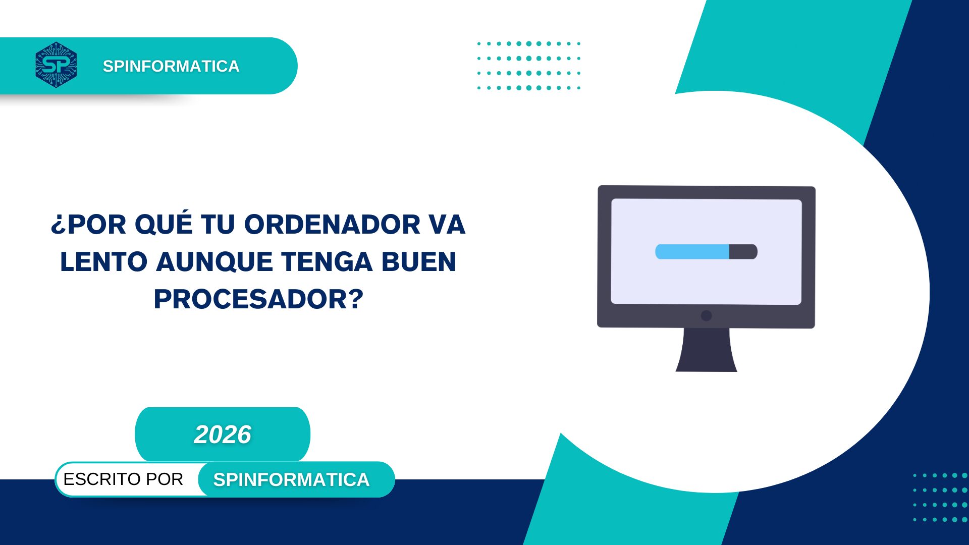Ordenador va lento aunque tenga buen procesador representado con barra de carga en pantalla