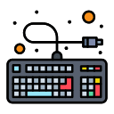 Dibujo representante de un teclado