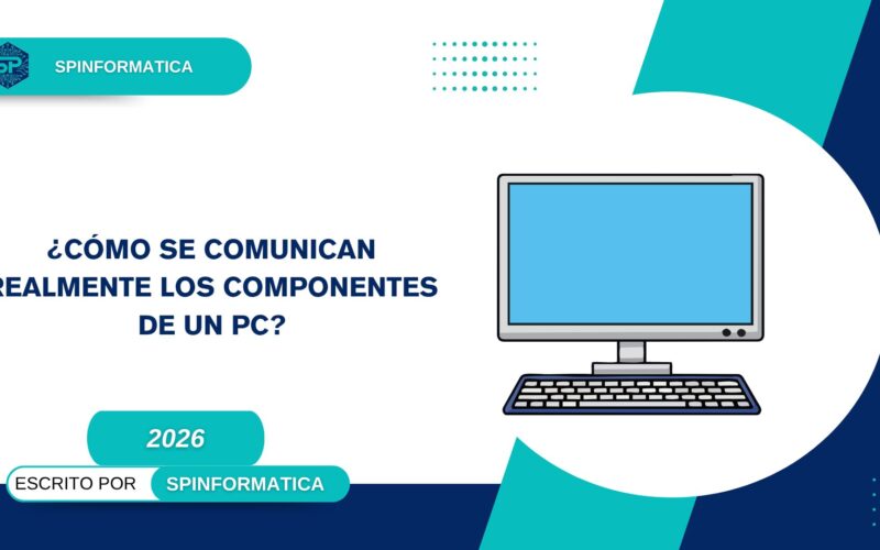cómo se comunican los componentes de un PC en un sistema informático