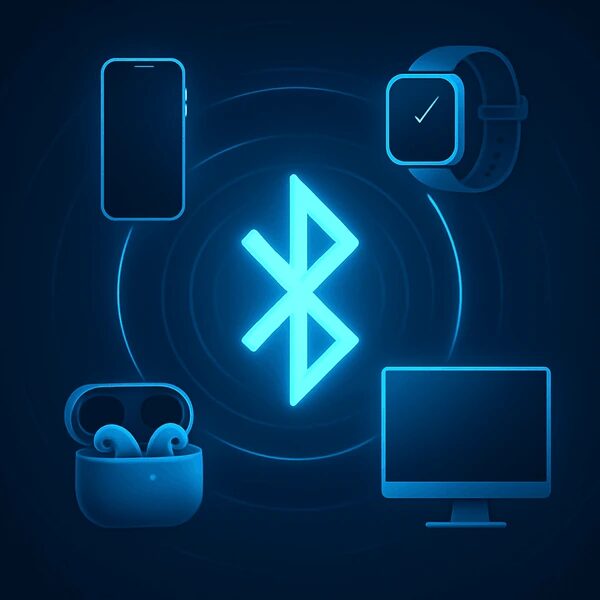 Imagen de varios dispositivos que son capaces de conectarse a Bluetooth